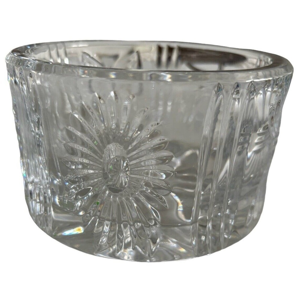 WATERFORD Crystal Champagne Wine Coaster Bowl Heart Bow Angel 2000 Millennium